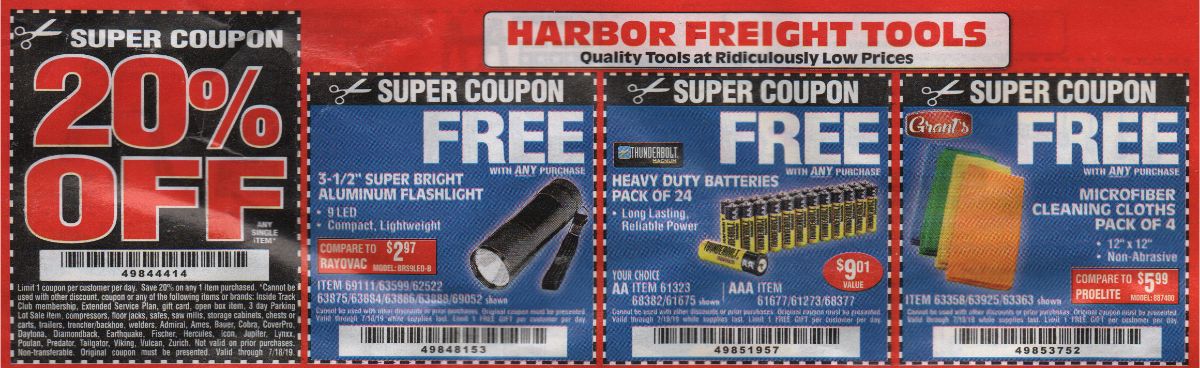 Harbor Freight Coupons