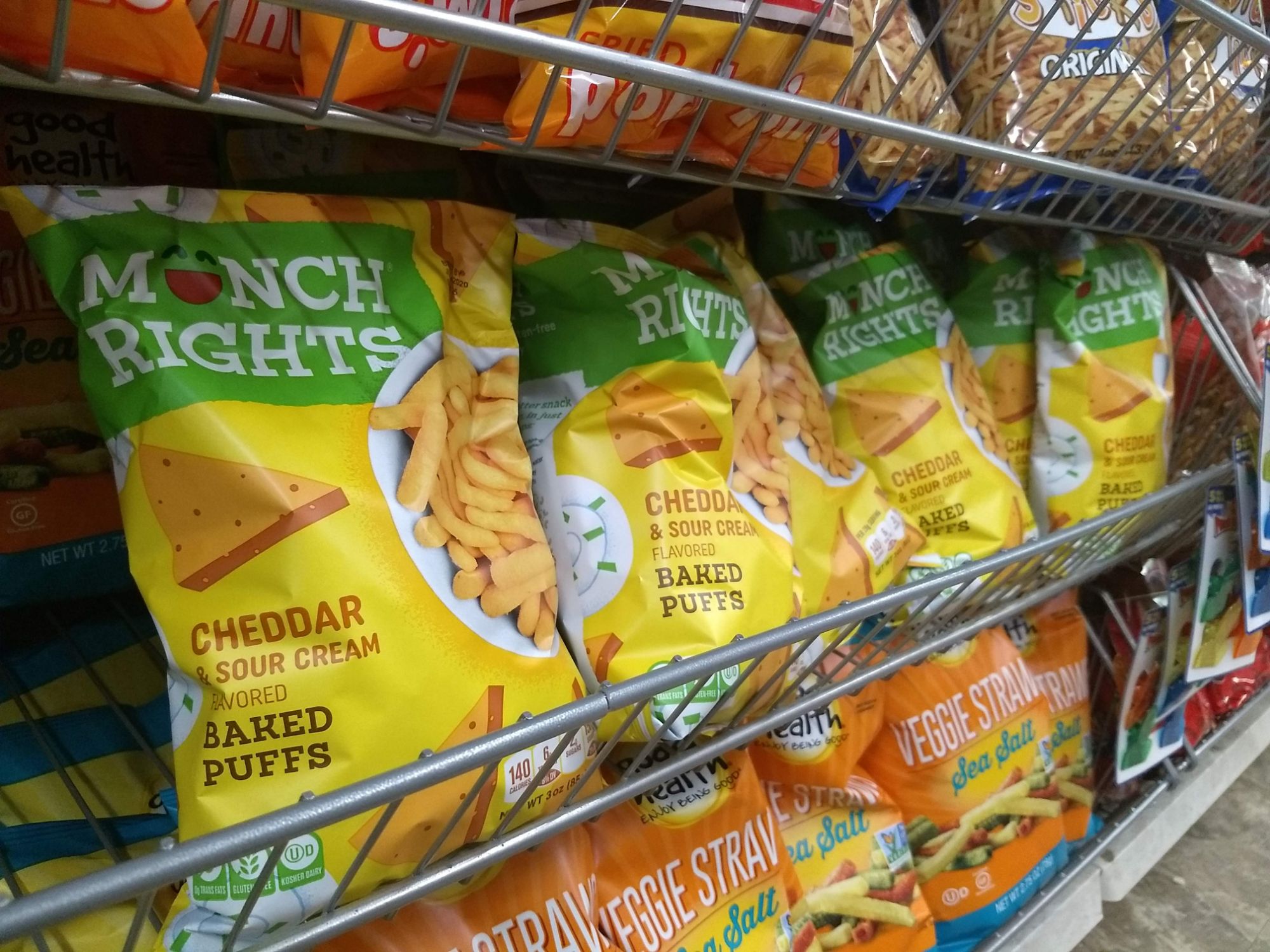 Munch Rights Natural Cheese Puffs at Dollar Tree