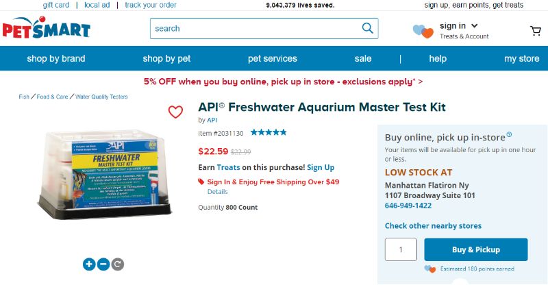 Chewy Aquarium Test Kit