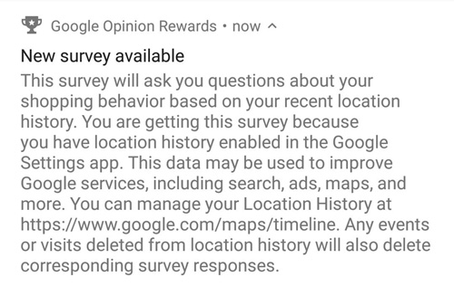 Google Opinion Rewards