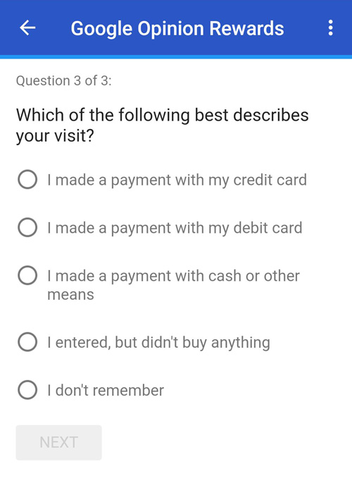 Google Opinion Rewards