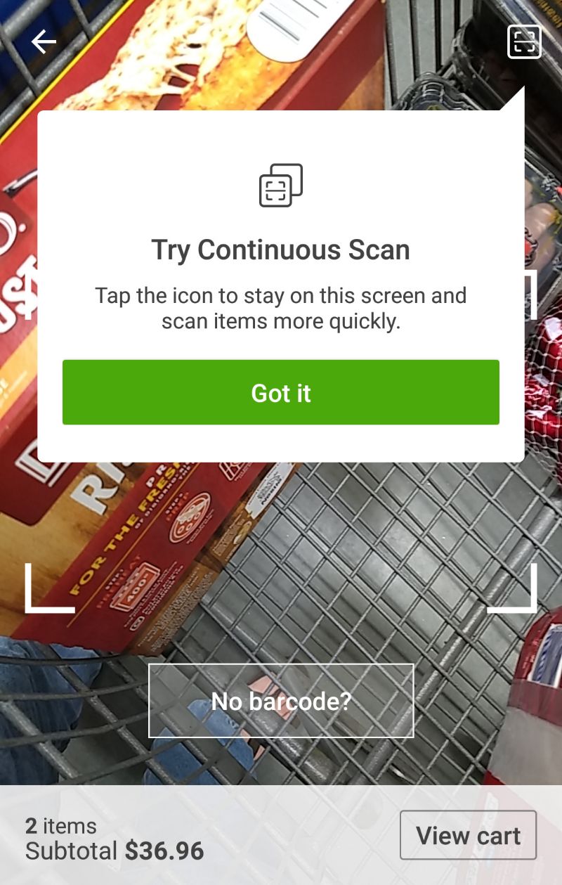 Sams Club Scan and Go